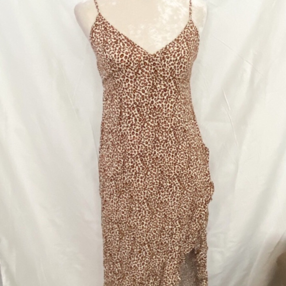 ONE CLOTHING - Leopard Print Summer Dress-S